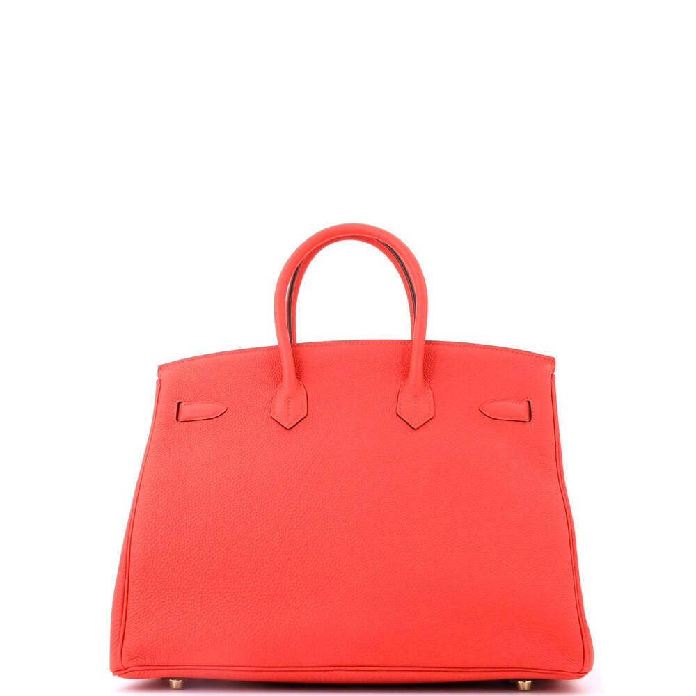 Hermes Birkin 35 Red Togo with Gold Hardware - Picture 4 of 8
